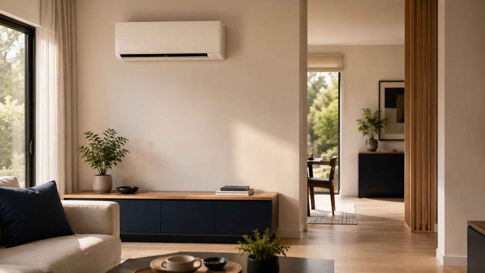 Installation de climatisation dans une habitation